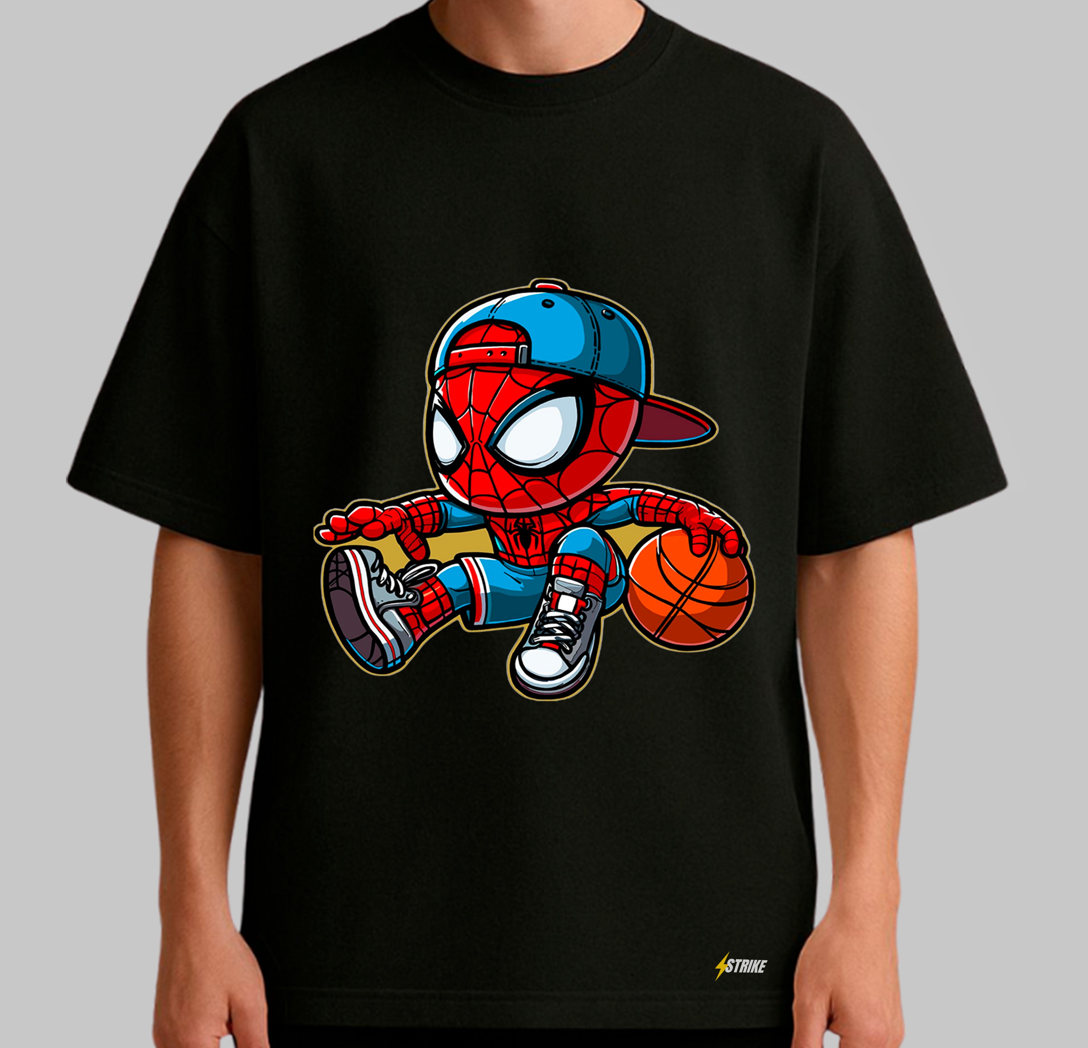 Oversized Preta - SPIDER BASKETKID