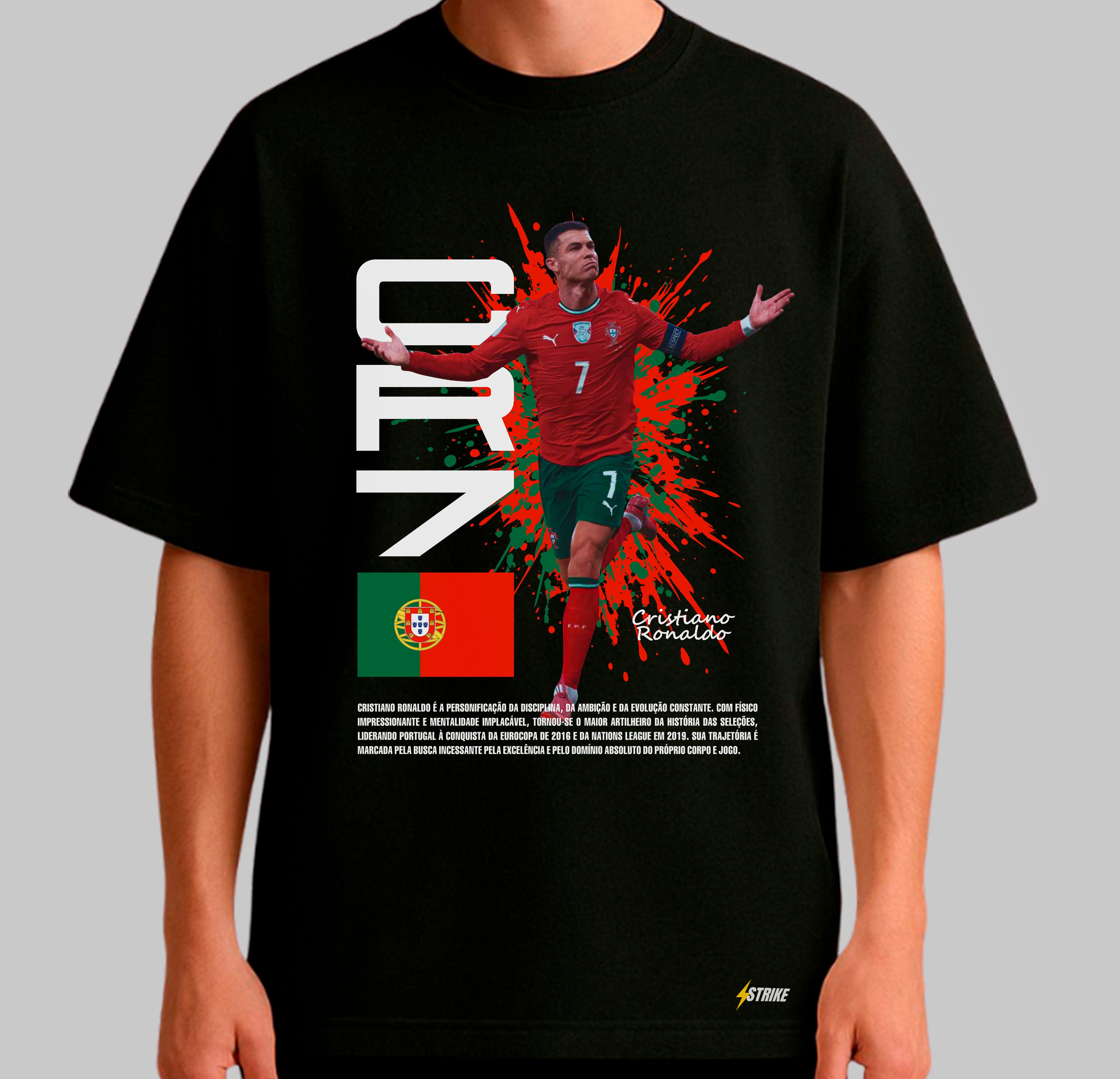 Oversized Preta - CRISTIANO RONALDO PORTUGAL
