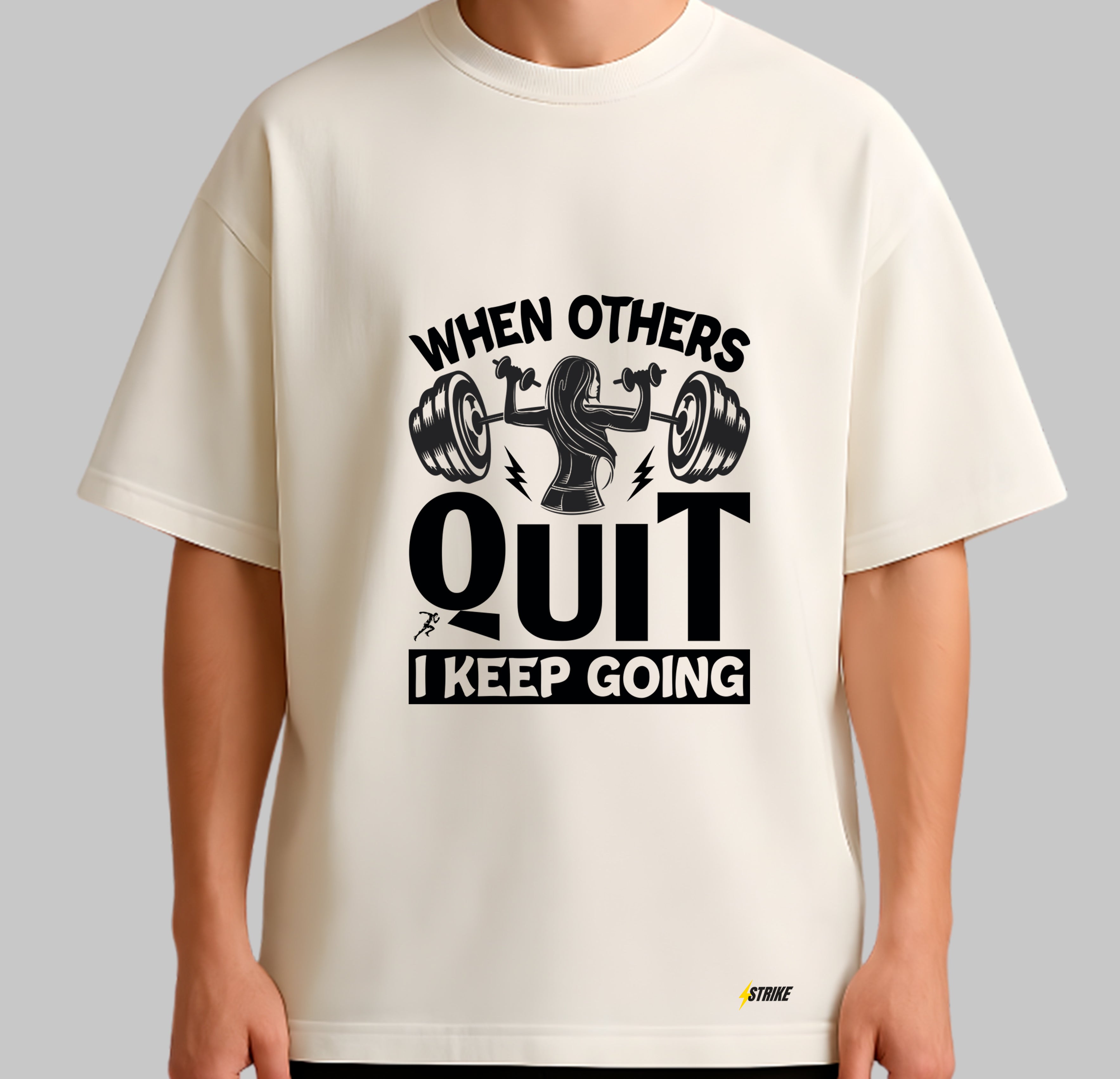 Oversized Off-White - WOMAN DON´T QUIT