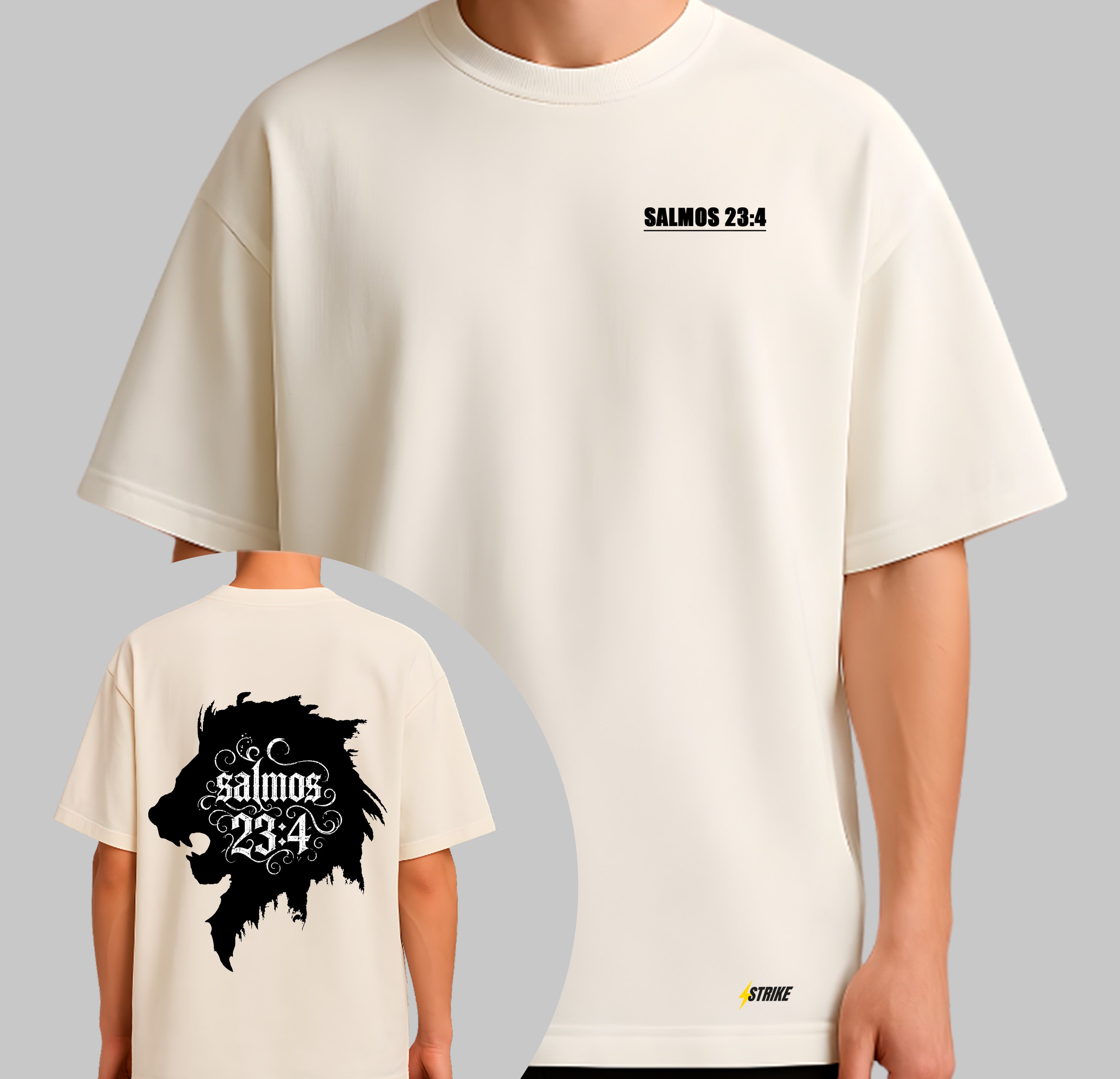Oversized Off-White - SALMOS 23:4