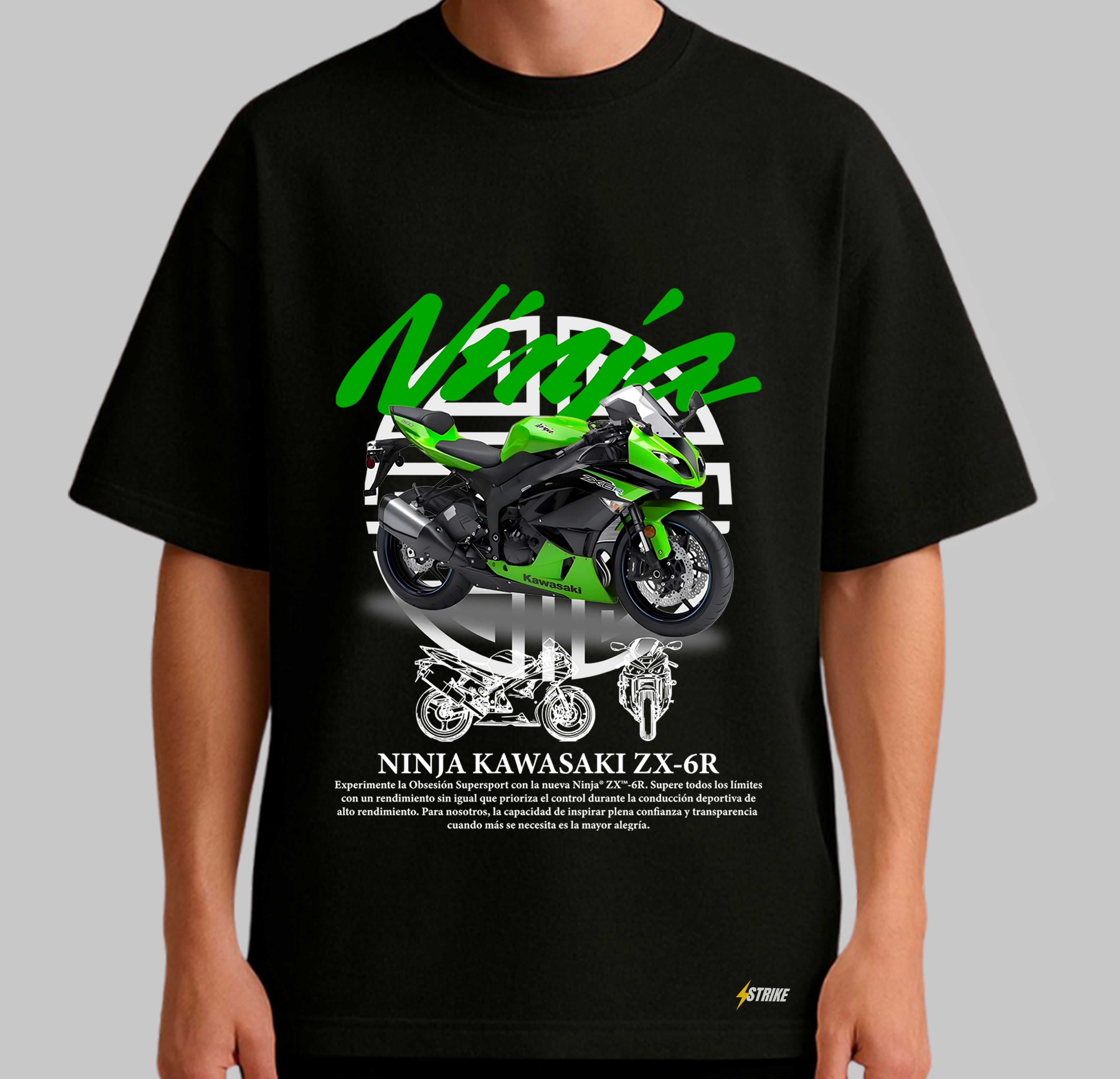 Oversized Preta - KAWASAKI NINJA