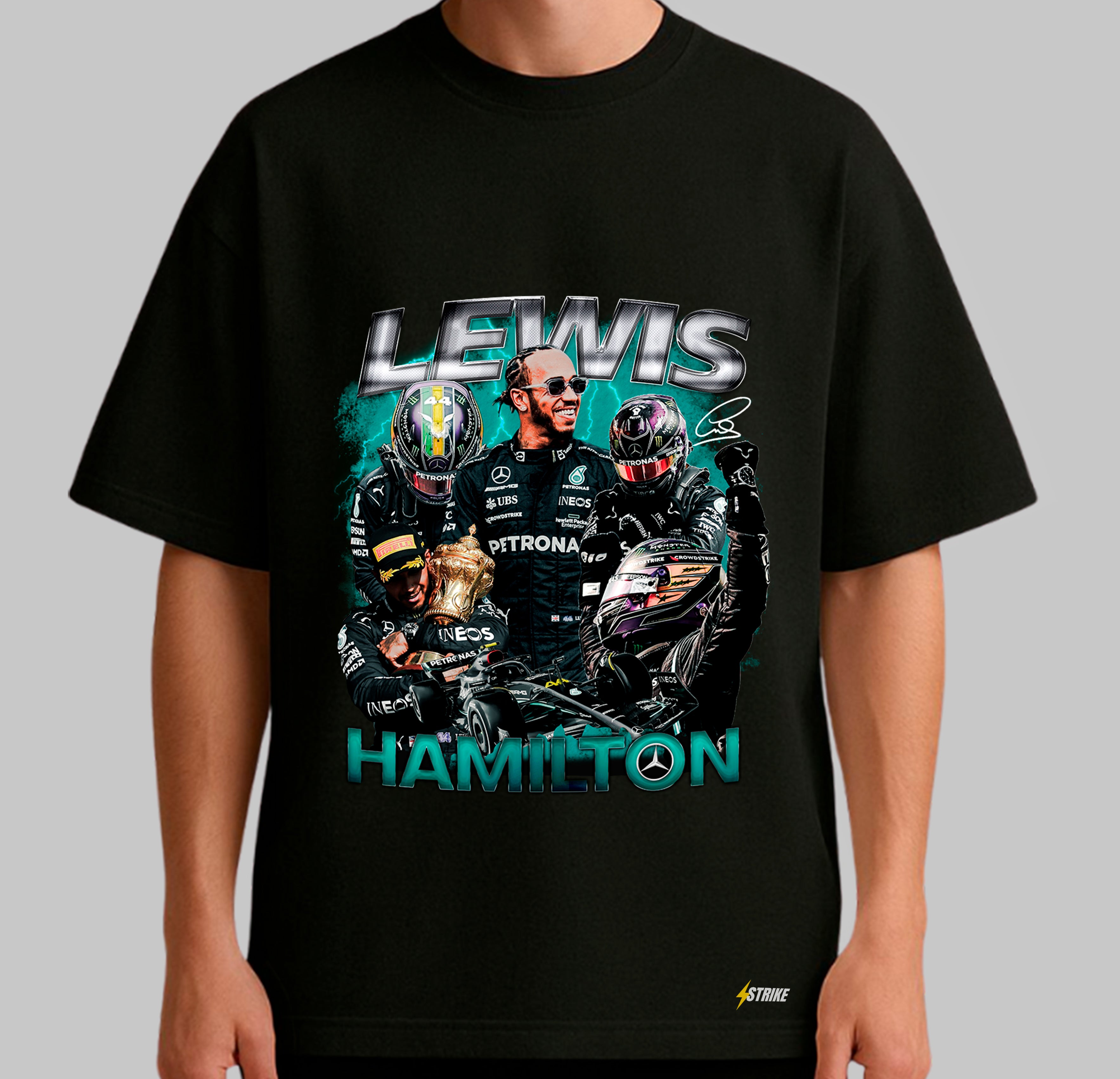 Oversized Preta-  Formula 1 - LEWIS HAMILTON