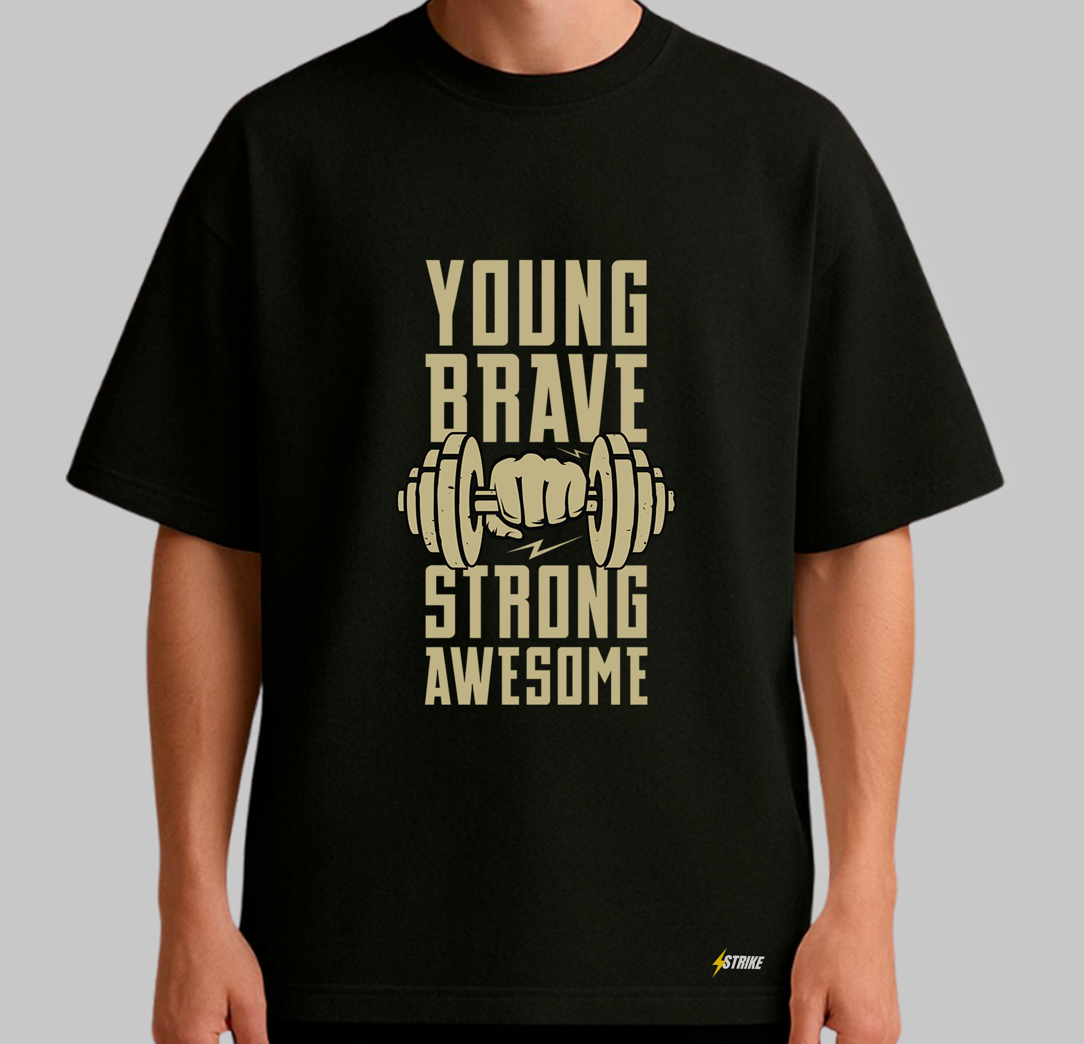 Oversized Preta - YOUNG BRAVE
