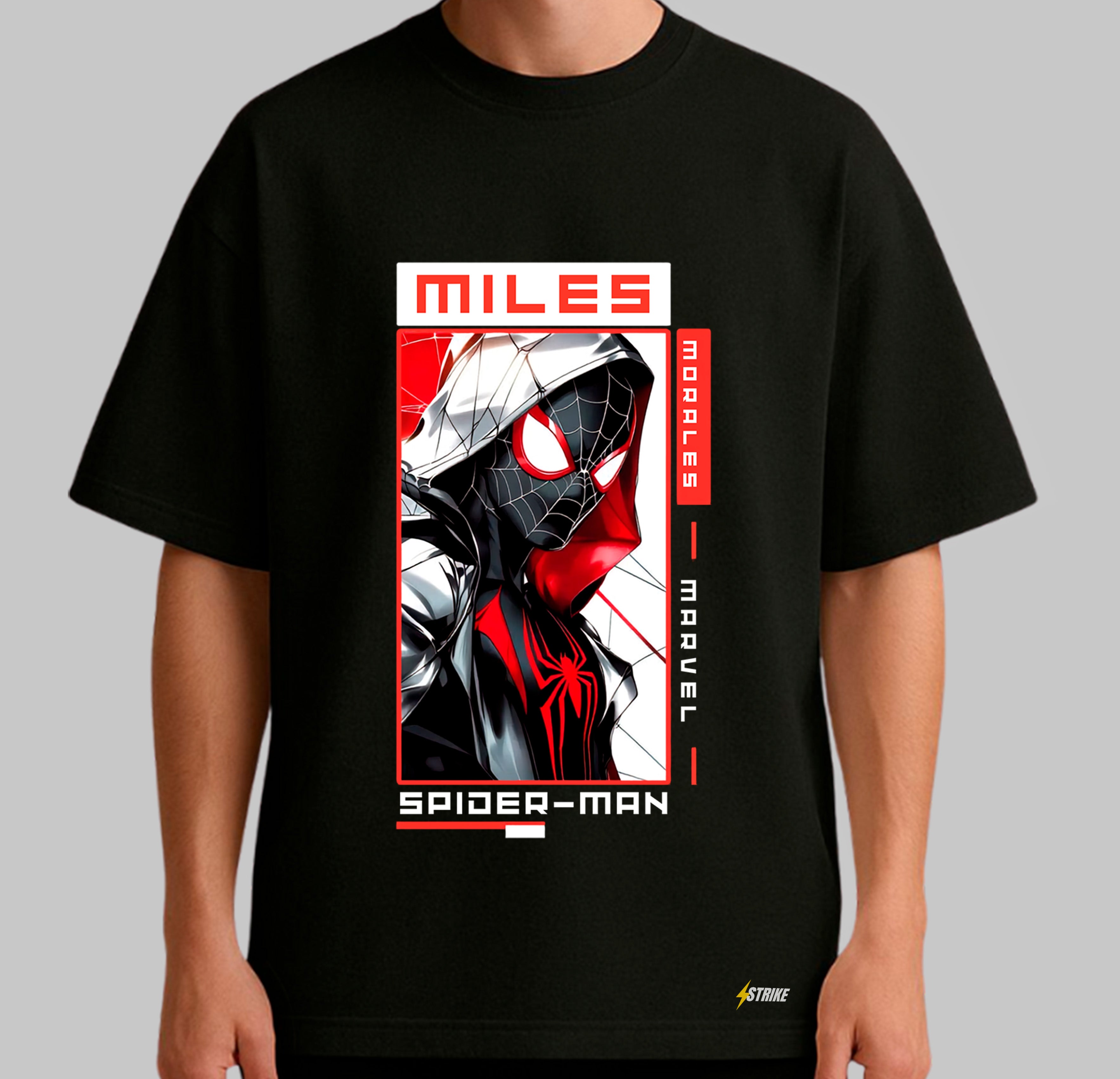 Oversized Preta - MILES MORALES