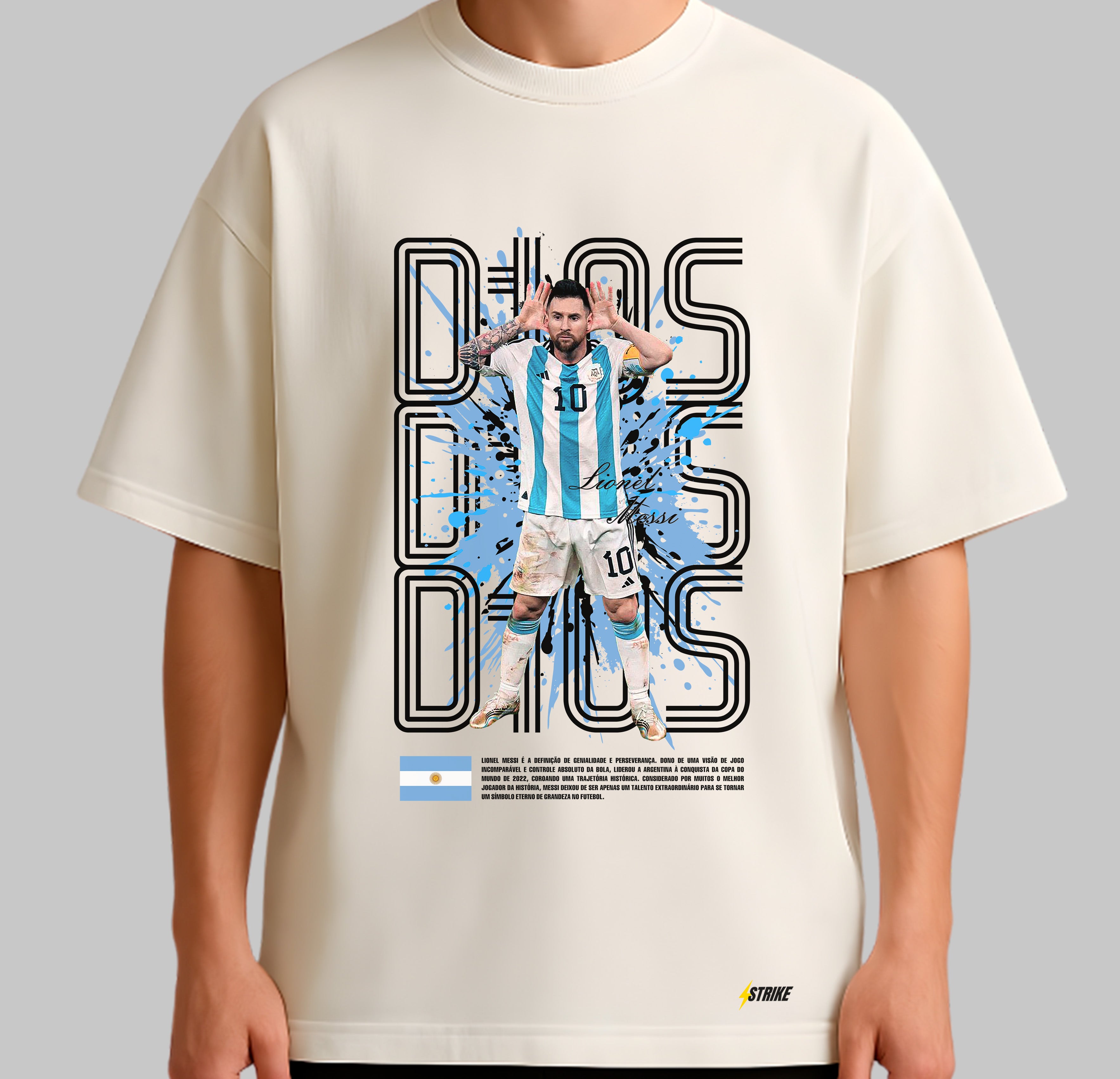 Oversized Off-White - LIONEL MESSI ARGENTINA