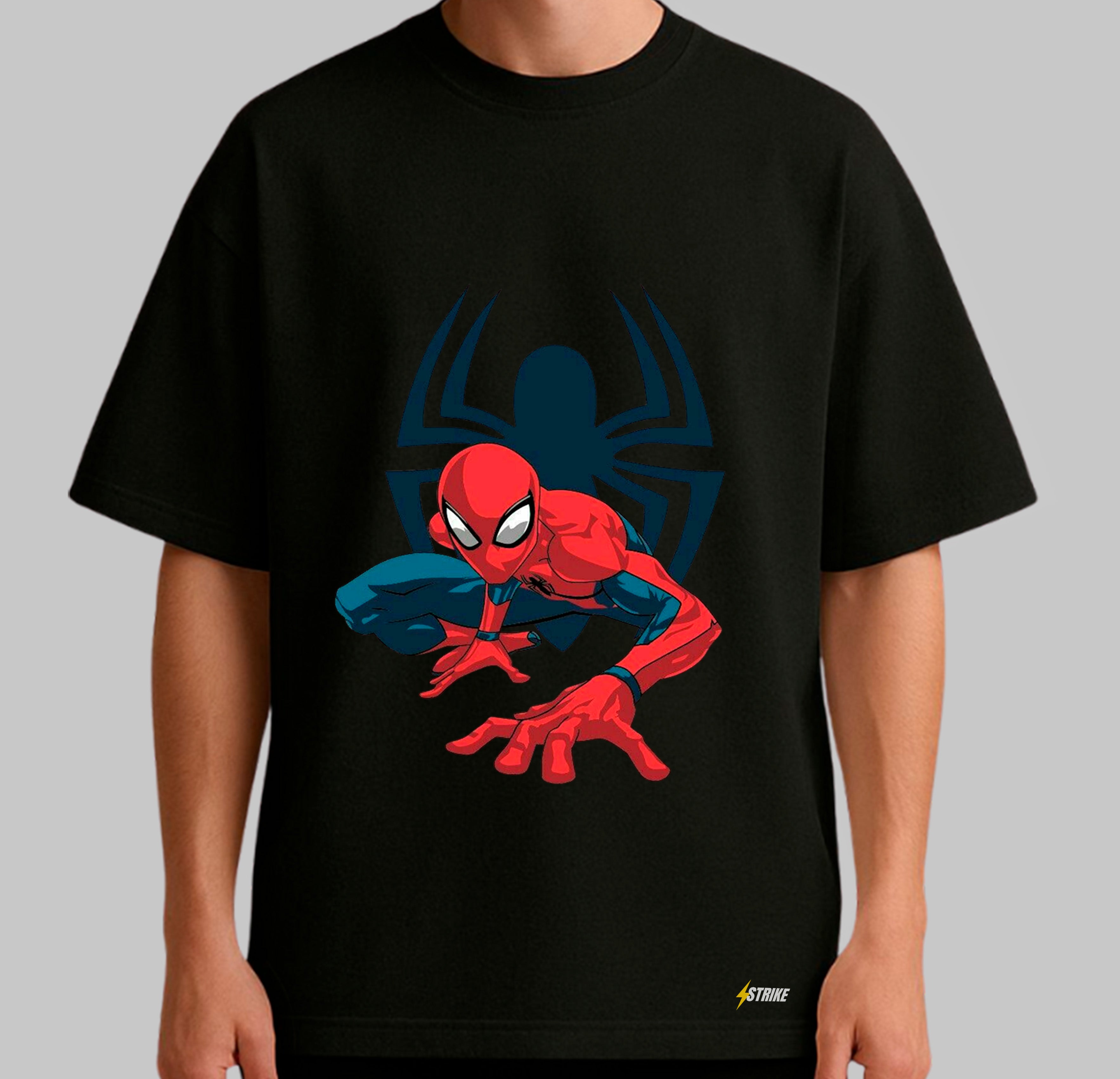 Oversized Preta - SPIDER RETRÔ