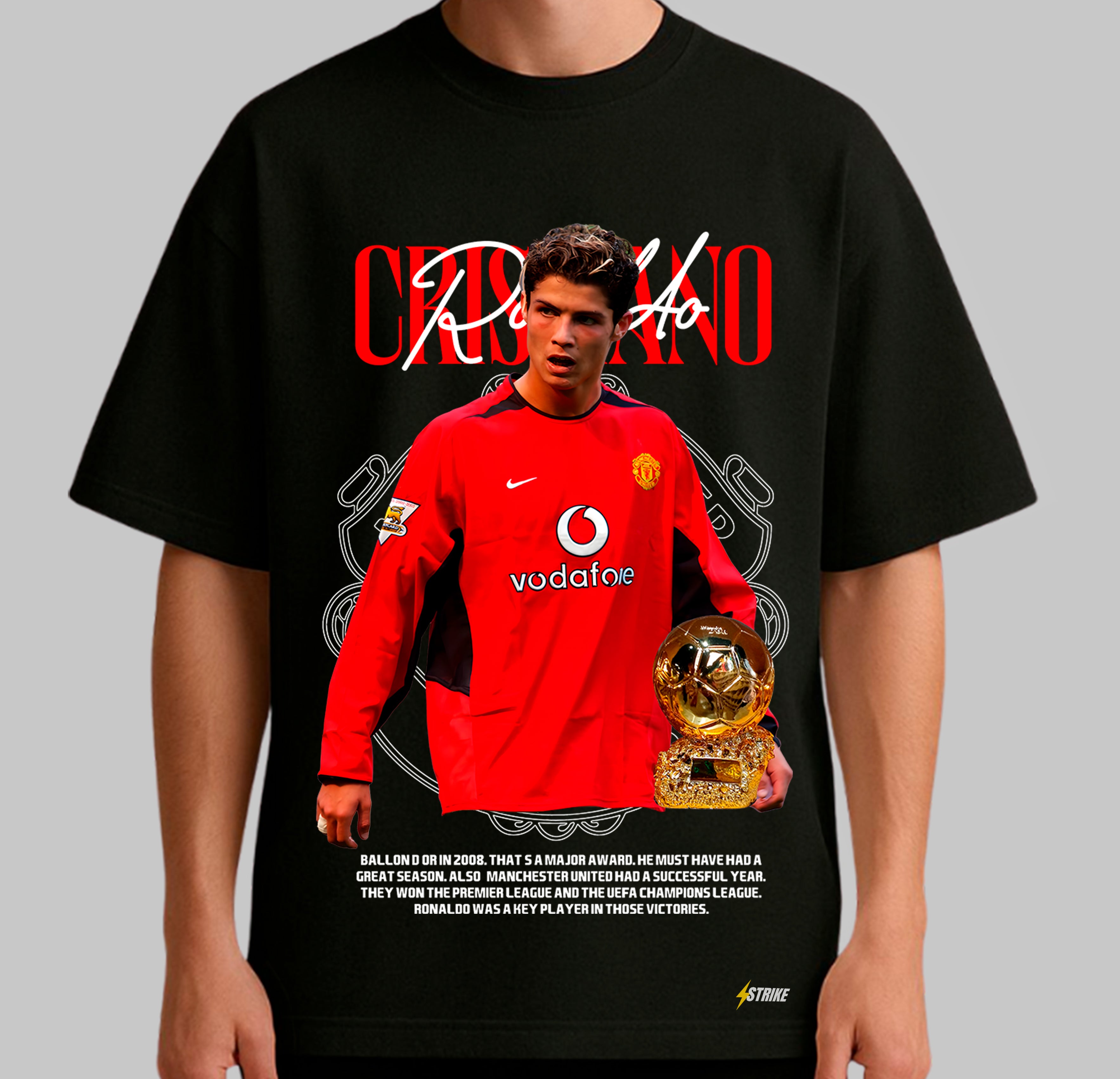 Oversized Preta - CRISTIANO RONALDO BALLON D'OR