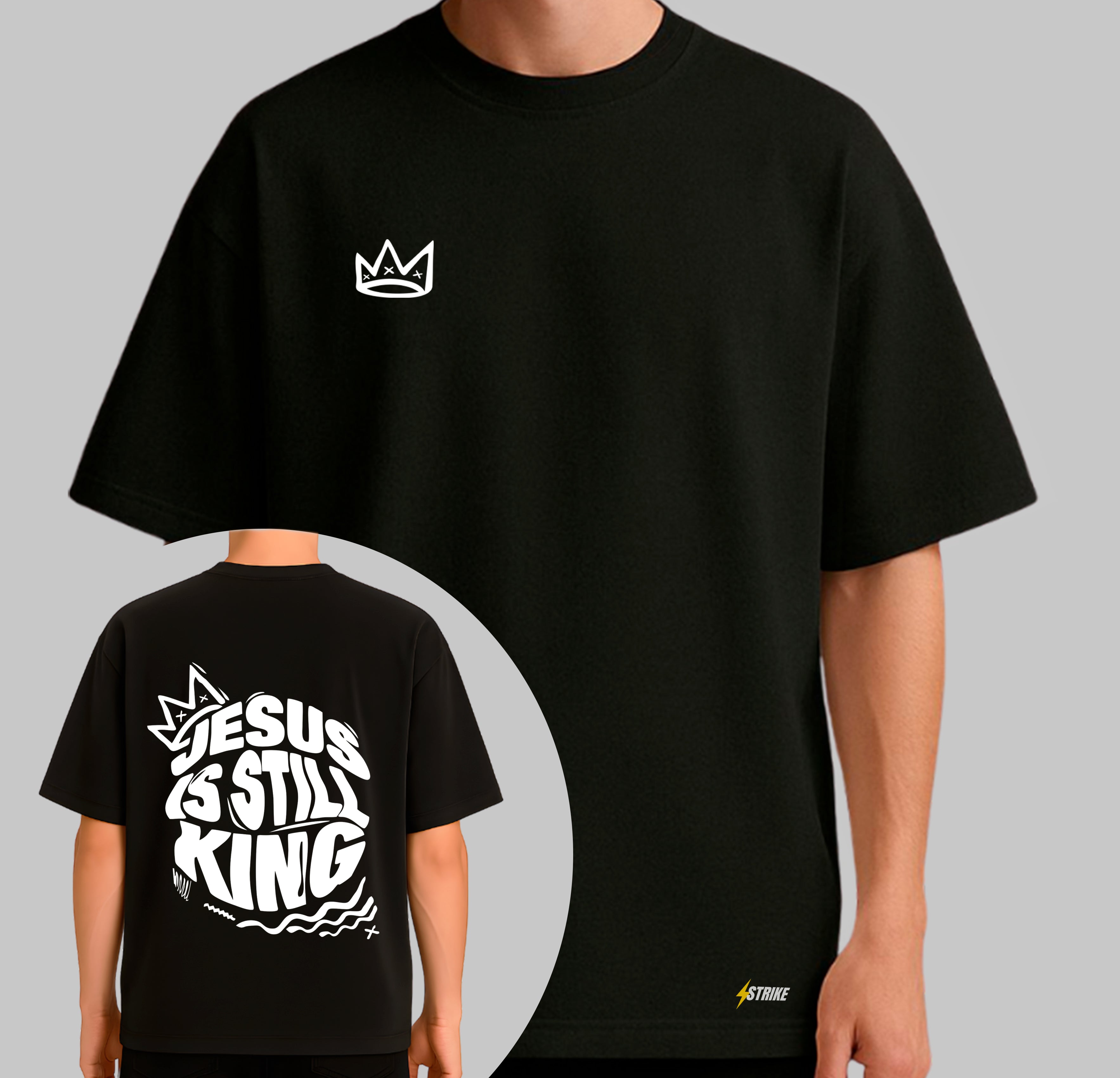 Oversized Preta - JESUS IS STILL KING