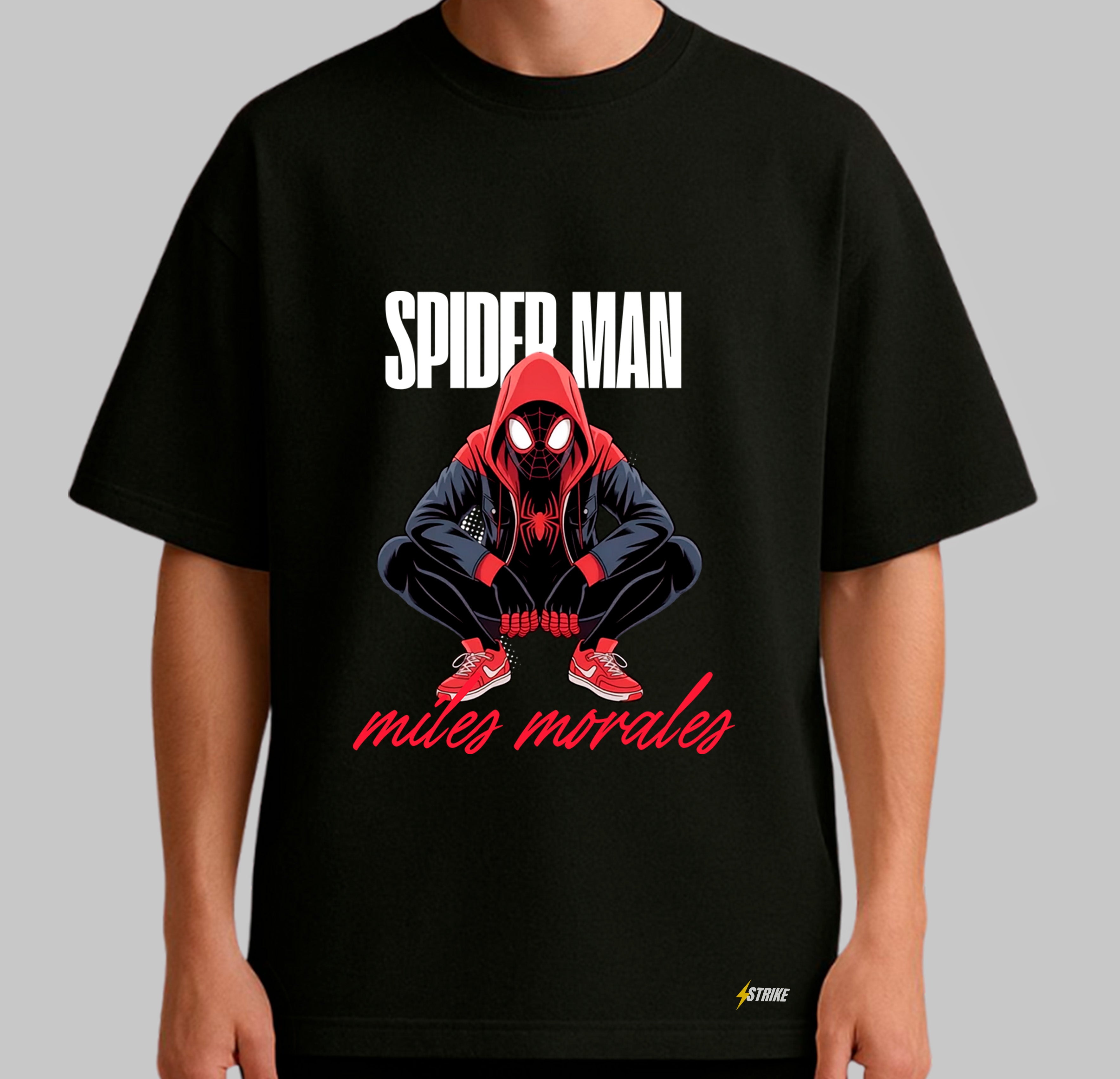 Oversized Preta - MILES MORALES
