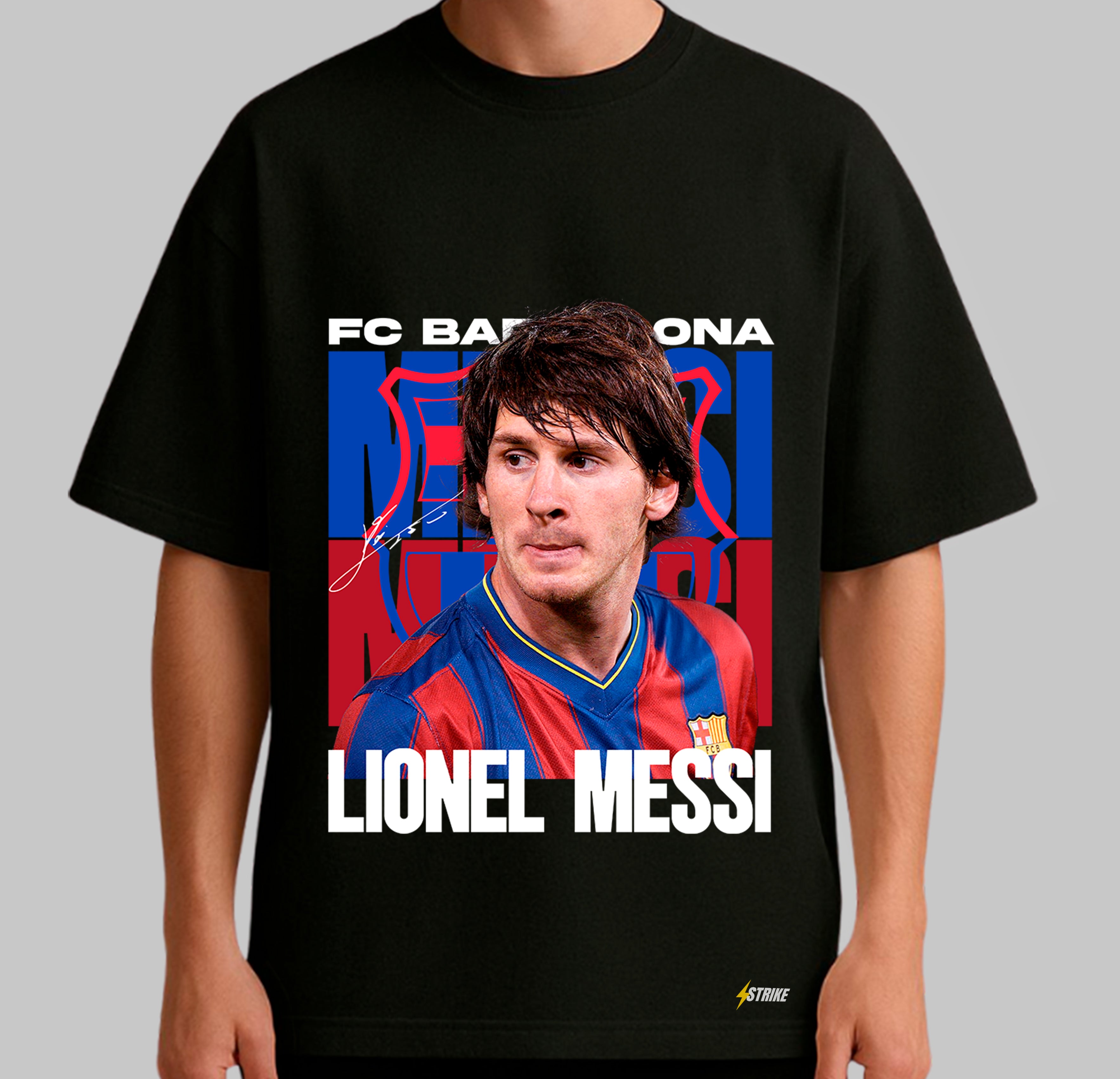 Oversized Preta - LIONEL MESSI BARCELONA
