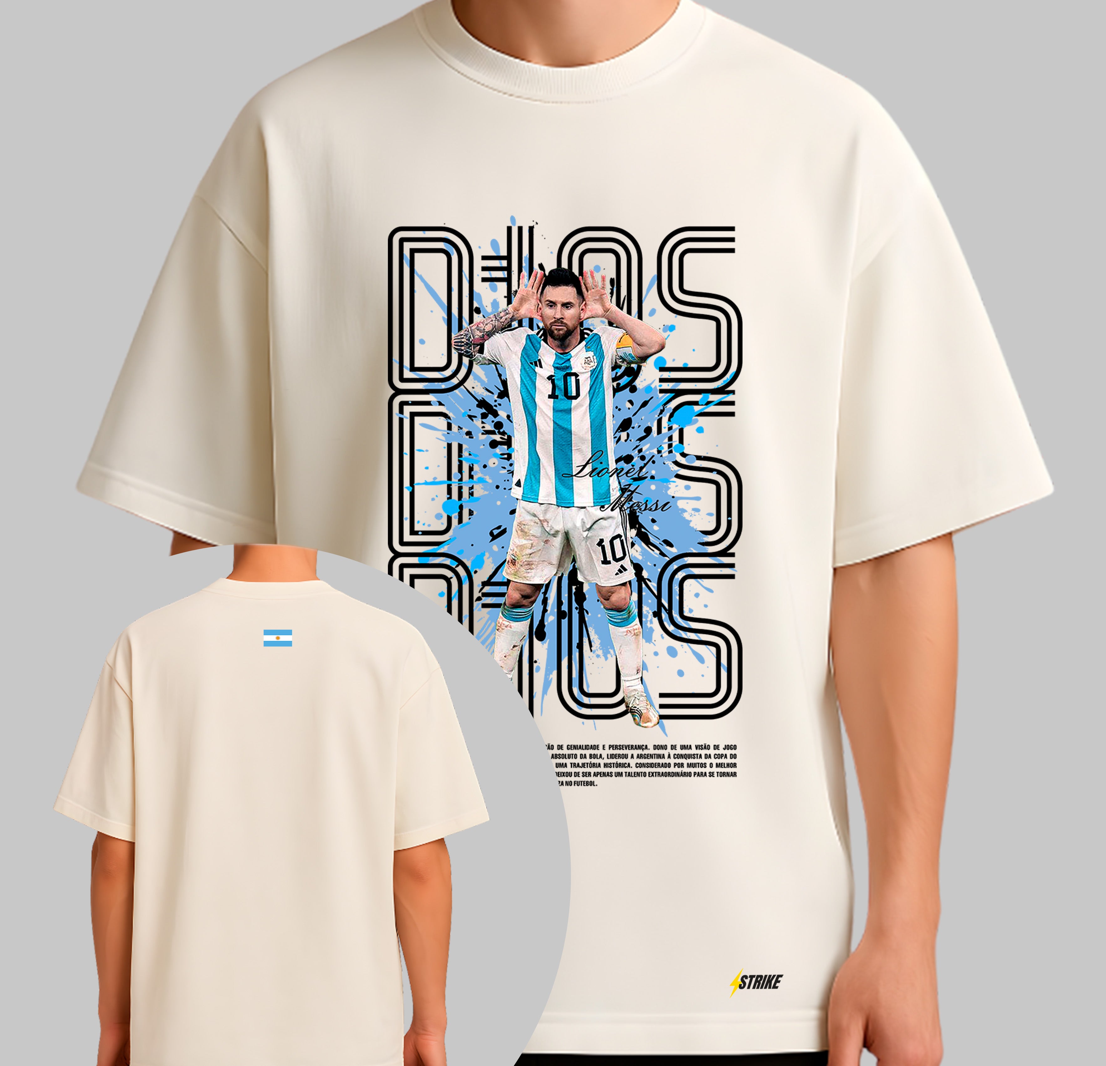 Oversized Off-White - LIONEL MESSI ARGENTINA