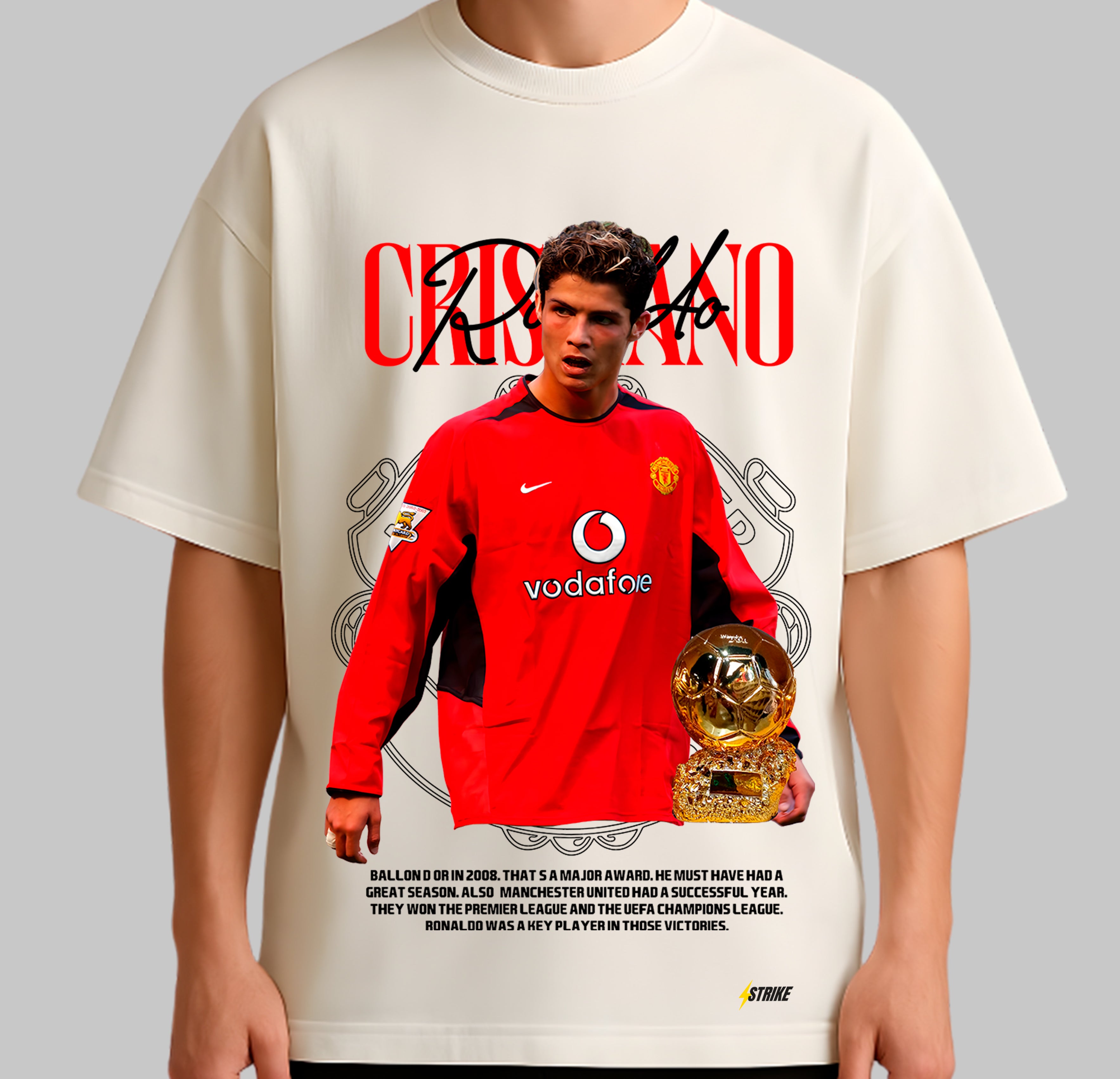 Oversized Off-White - CRISTIANO RONALDO BALLON D'OR