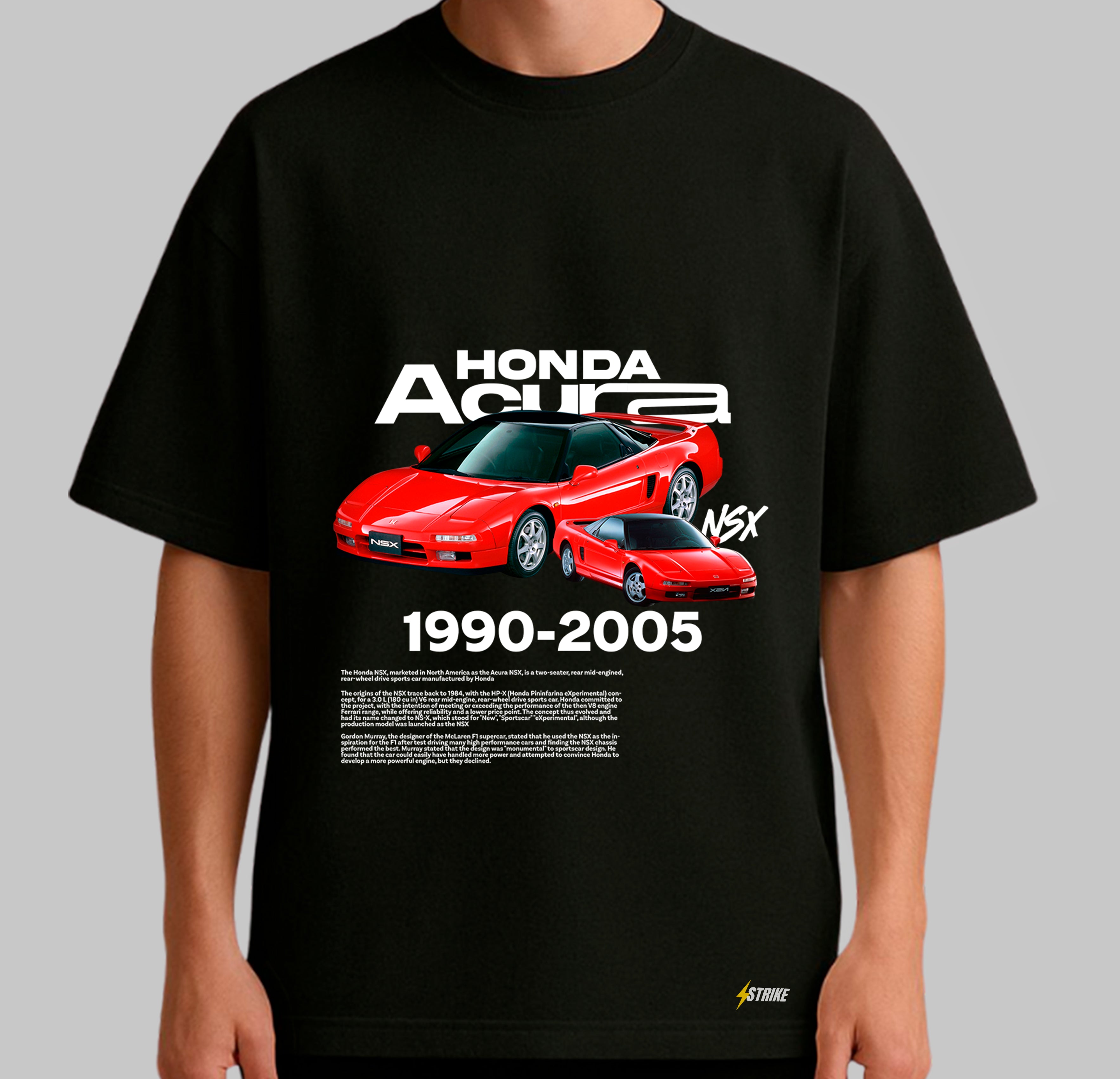 Oversized Preta - Acura NSX