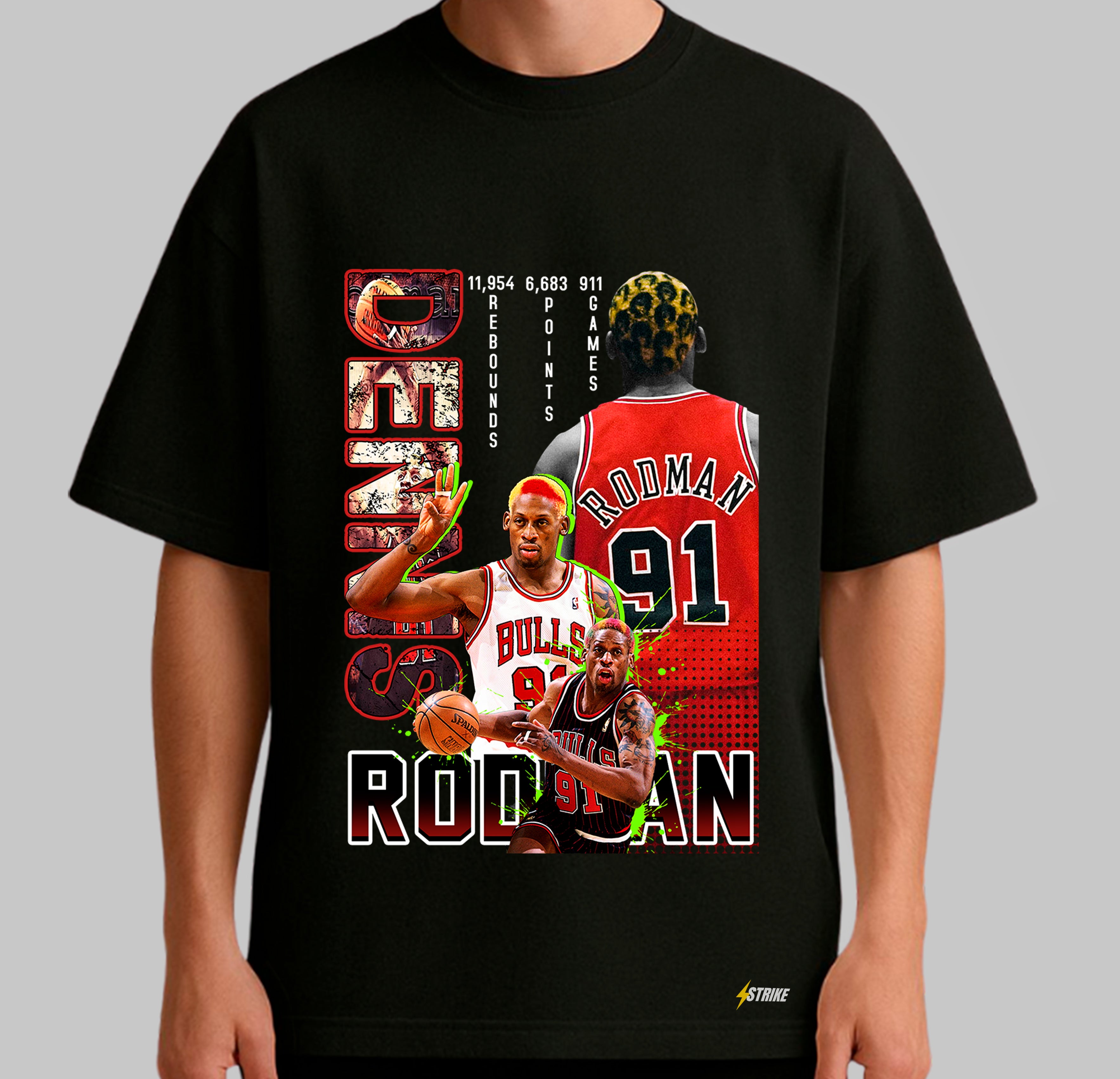 Oversized Preta - DENIS RODMAN