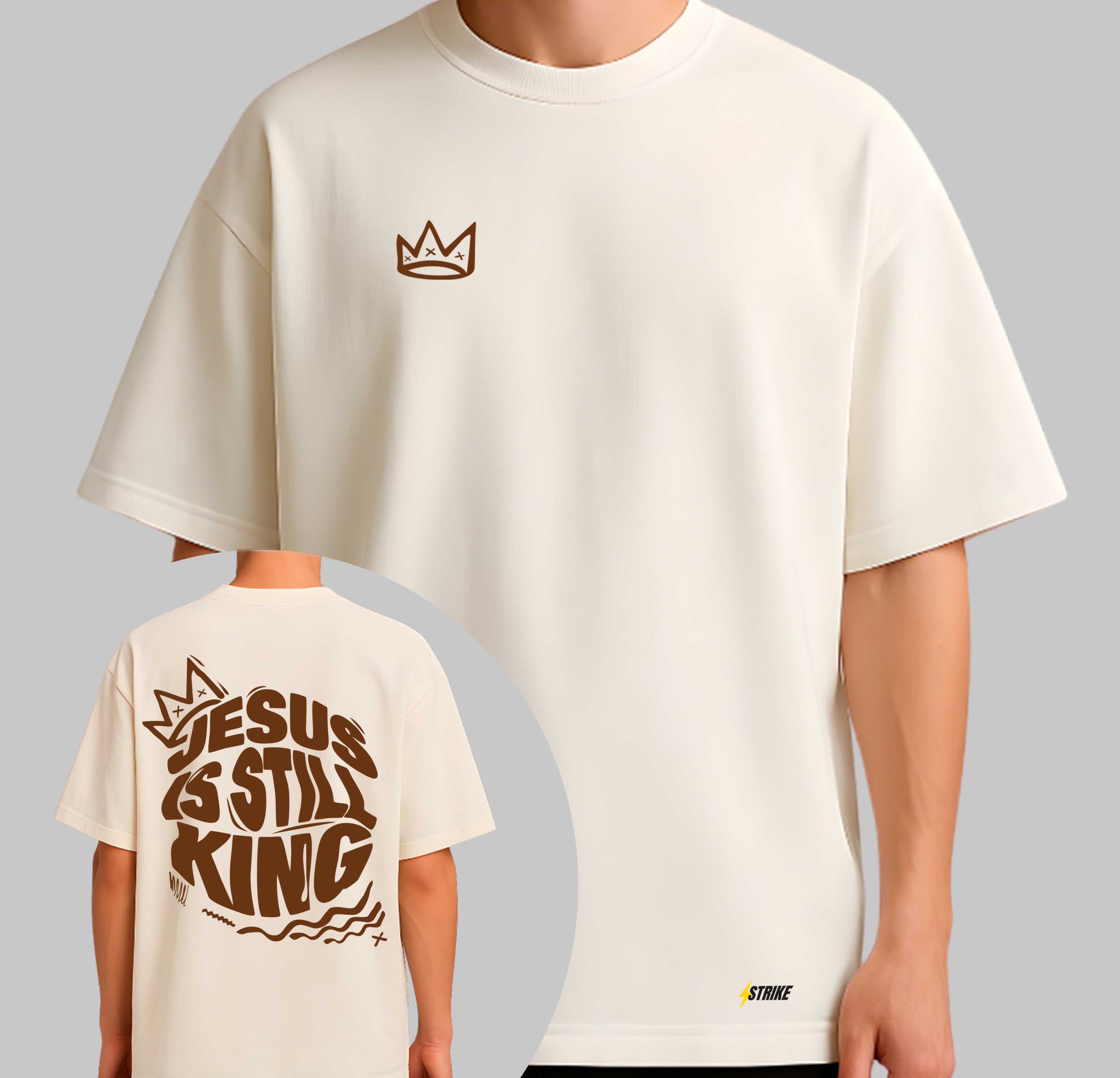 Oversized Off-White - JESUS IS STILL KING