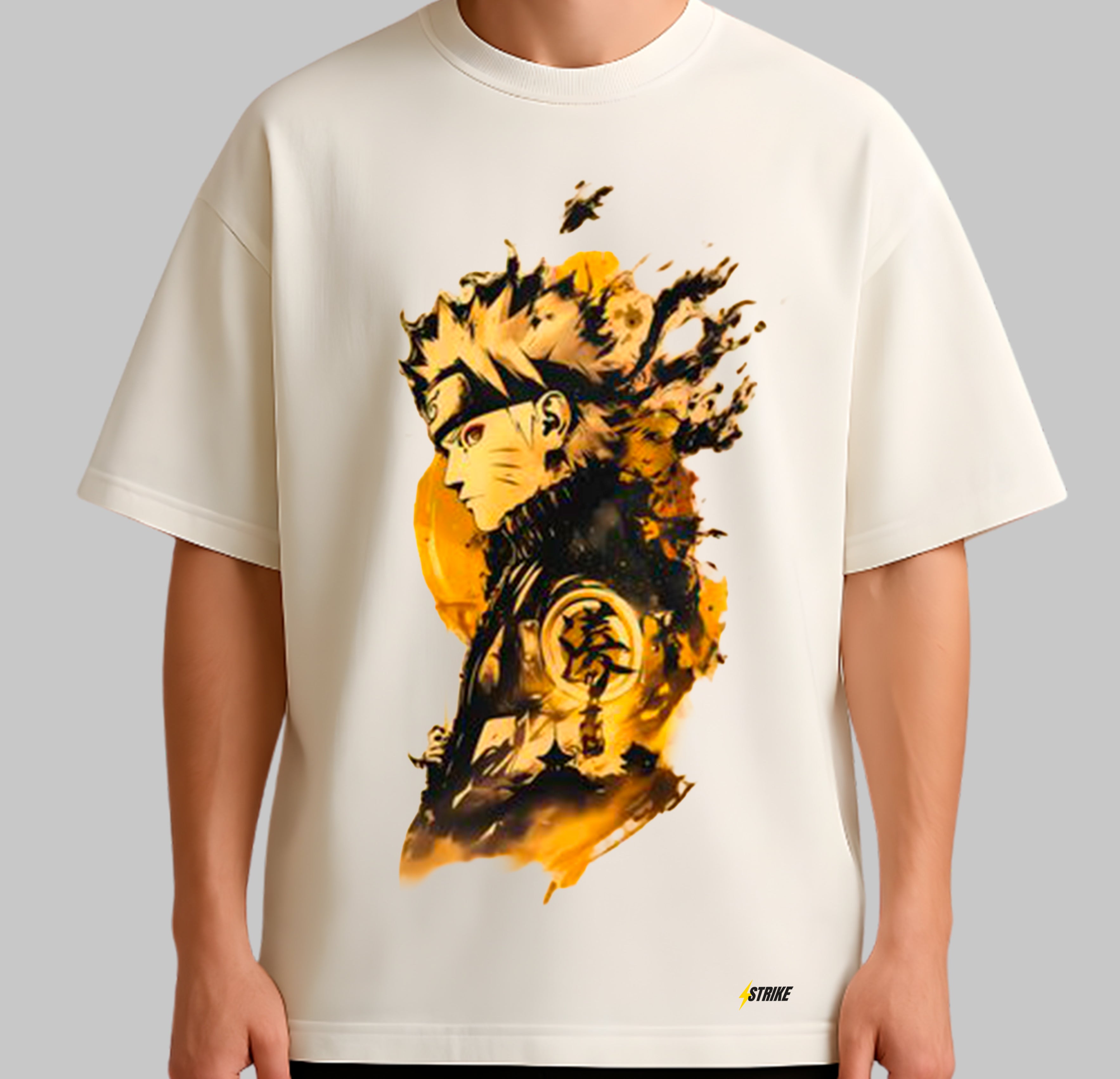 Oversized Off-White - NARUTO