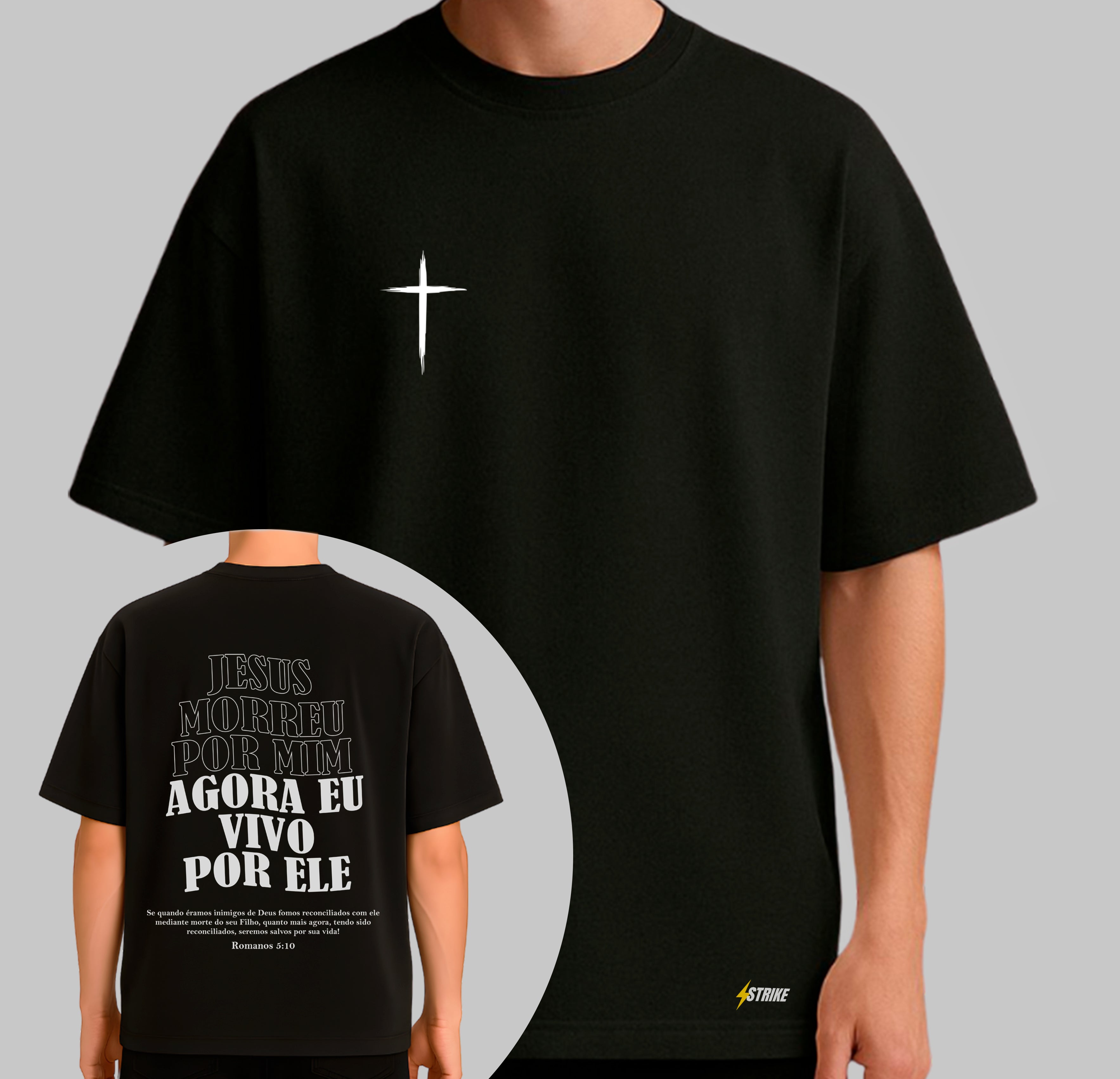 Oversized Preta - VIVO POR ELE